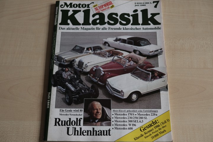 Motor Klassik 07/1986